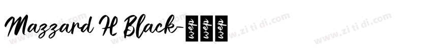 Mazzard H Black字体转换